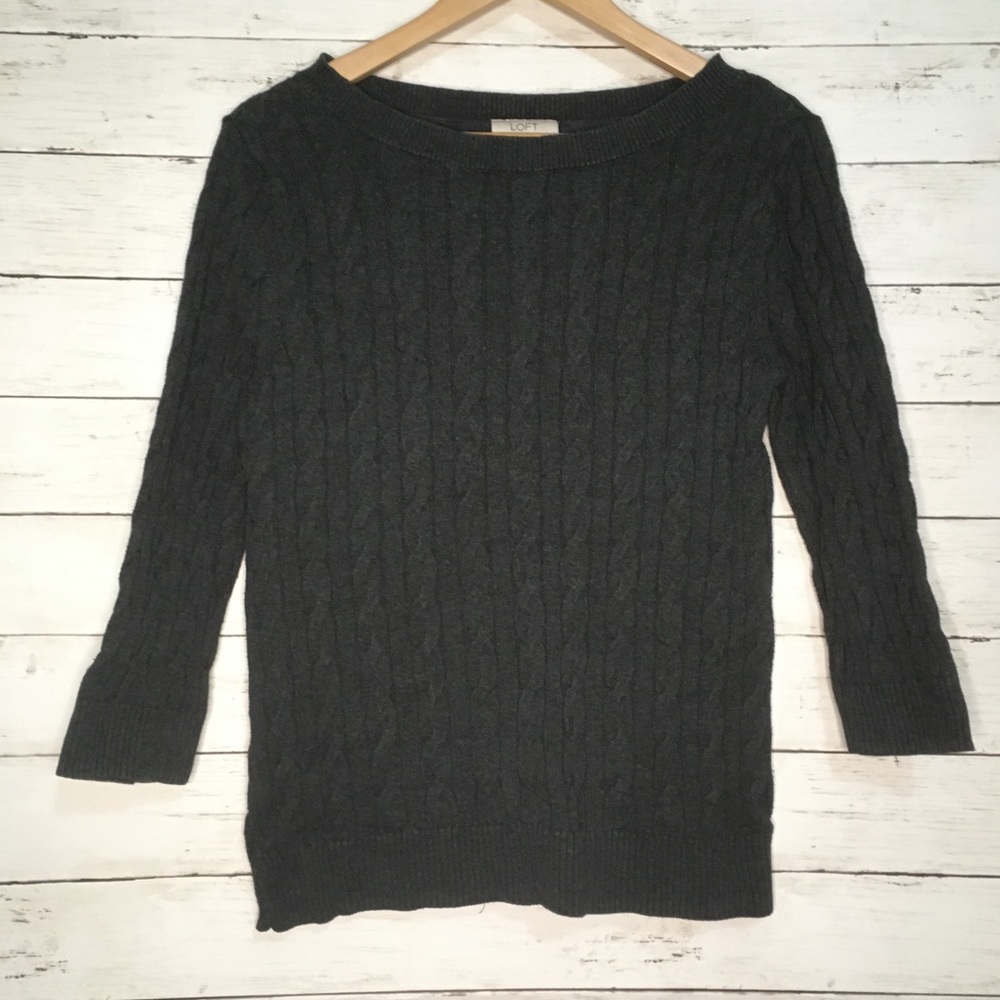 Ann Taylor LOFT cable knit sweater